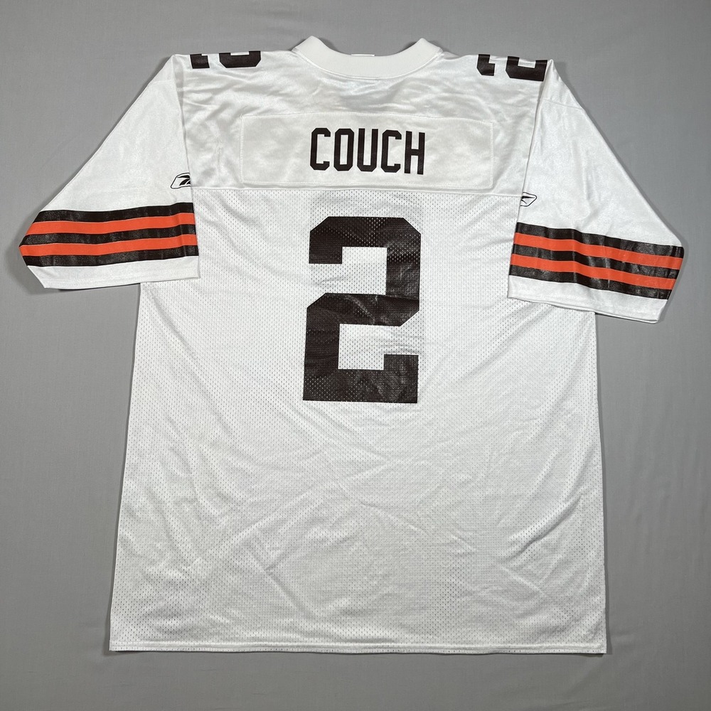 Cleveland Browns Tim Couch #2 NFL Mens Reebok Football Jersey White XL
